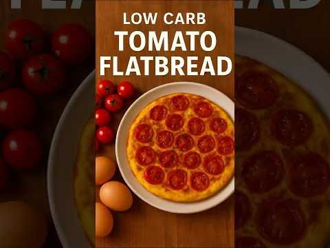 Low Carb Tomato Omelet That Looks Like Flatbread