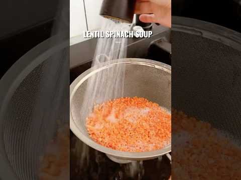 Easy Lentil Spinach Soup