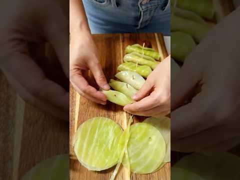 Quick Stuffed Cabbage Rolls with Spicy Nutty Sauce