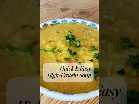 Quick High-Protein Soup with Zucchini & Lentils