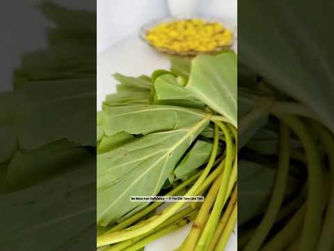 Iron-Rich Taro Leaf Curry with Paneer