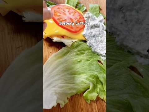 Healthy Omelet Lettuce Wrap with Mint-Peanut Yogurt Spread