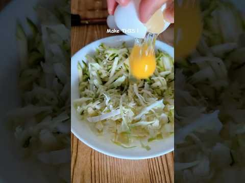Crispy Cheesy Zucchini Cabbage Fritters