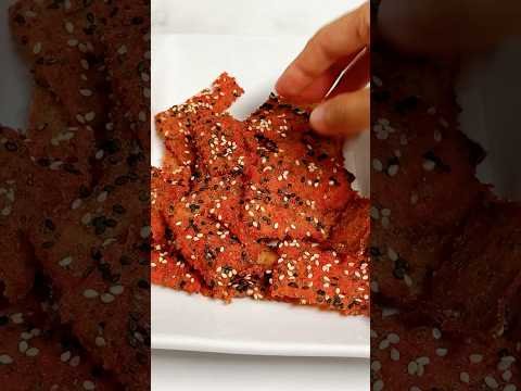 Gentle Pink Beet Rice Crackers for Sensitive Stomach