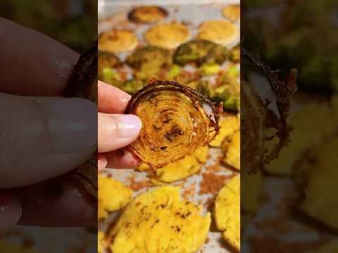 Crispy Smashed Parmesan Potato & Broccoli Tray Bake