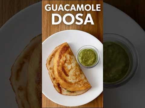 Avocado Dosa with Guacamole and Mint Chutney