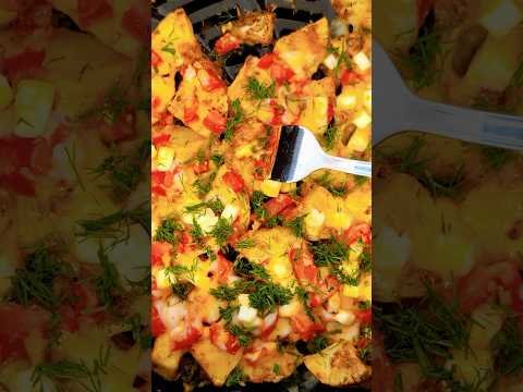 Cheesy Paneer Potatoes in Airfryer