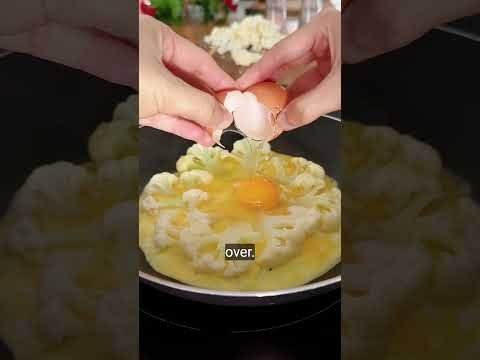 Low Carb Cauliflower Omelet | High Protein Healthy Breakfast