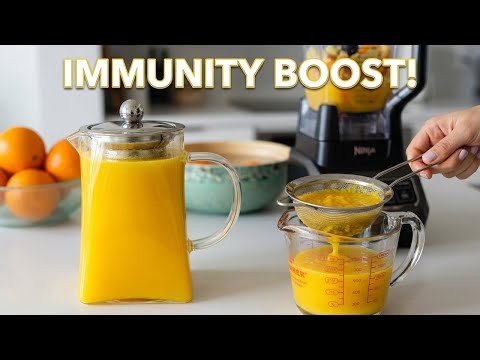 Natural Detox Drink: Ginger Turmeric Immunity Cubes & Shots