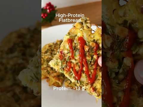Keto Friendly Flourless High Protein Flatbread | Sprouted Moong Beans & Dill