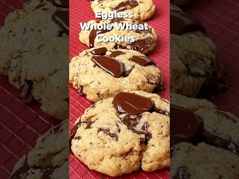 Soft & Chewy Eggless Whole Wheat Chocolate Chunk Cookies