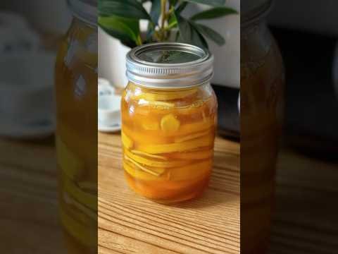 Fermented Honey Lemon Ginger Syrup | Natural Cough Remedy & Immune Booster