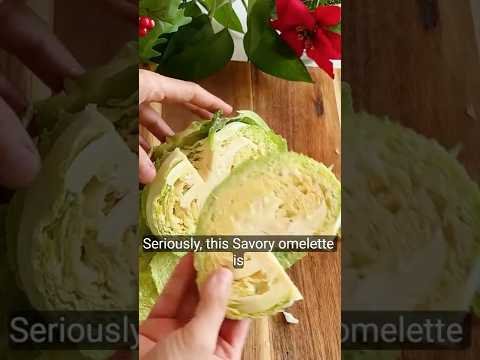 QUICK LOW CARB CABBAGE OMELET | EASY HIGH PROTEIN, LOW CARB BREAKFAST