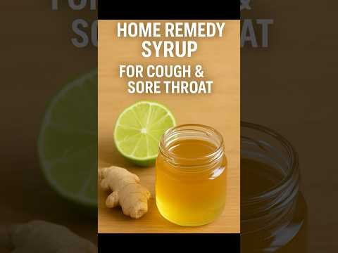Natural Cough Syrup with 3 Ingredients | Honey, Ginger & Lime