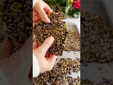 Seed Crackers That Are Better Than Store Bought | Naturally Gluten-Free, High Fiber & Healthy Fats