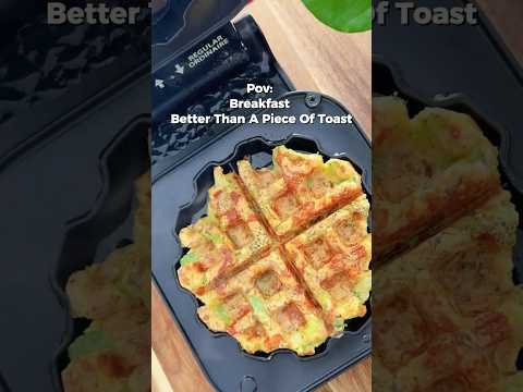 Better Than Toast | A Balanced Breakfast with Protein, Fiber & Carbs | Gluten-Free Broccoli Waffles