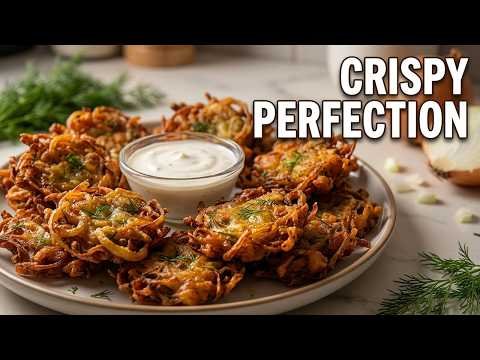 Crispy Onion Dill Fritters (Onion Dill Pakoras)