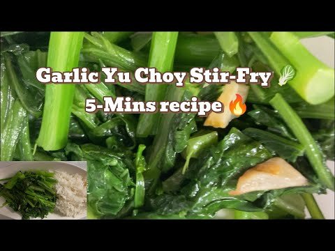 Garlicky Greens in 5 Minutes! 🔥 Just 2 Ingredients & Big Flavor!