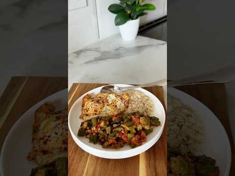 Simple Festive Meal That Feels Like Home | Okra Curry, Beaten Rice & Omelet