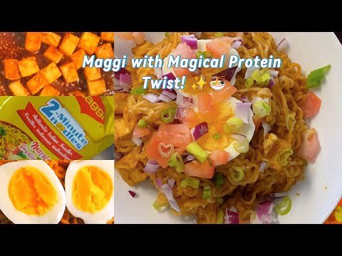 Maggi Gets a Protein Makeover! Tofu, Egg & Masala Magic in 1 Bowl