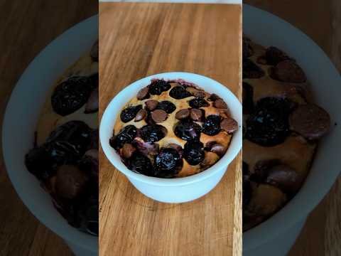 Banana Blueberry Oatmeal Muffin Bowl in Airfryer - No Flour, No Sugar