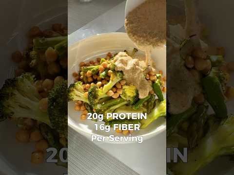High-Protein Roasted Chickpea & Green Salad