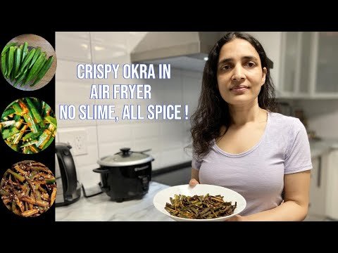 Crispy Air Fryer Okra | 10-Minute Masala Magic | Healthy & Oil-Free Snack