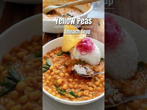 High-Protein Yellow Pea & Spinach Stew (Nutritious & Budget-Friendly)