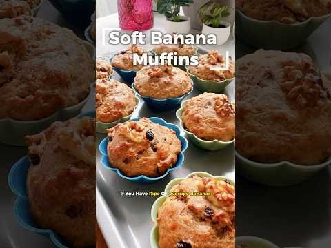 If You Have Overripe Bananas, Don’t Throw Them Out! Make This Eggless Banana Muffins