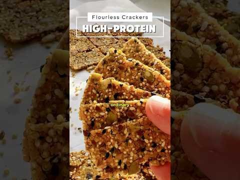 High-Protein Flourless Crackers | No Flour, No Eggs, Just Crunch!