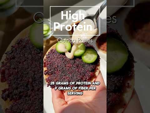 Quinoa Kidney Bean Protein Patties
