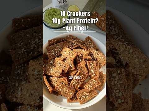 Flourless Red Lentil Soy Protein Crackers