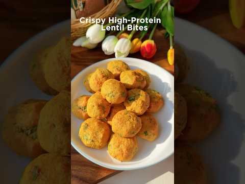 Crispy High-Protein Red Lentil Bites (Air Fryer)