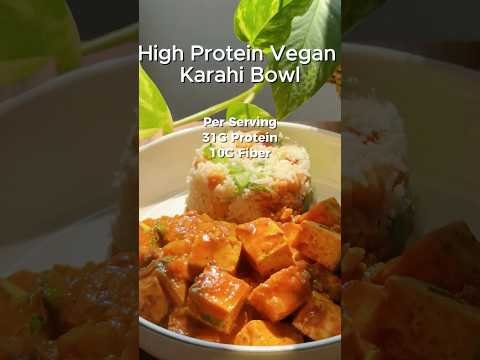 Vegan Karahi Tofu Rice Bowl