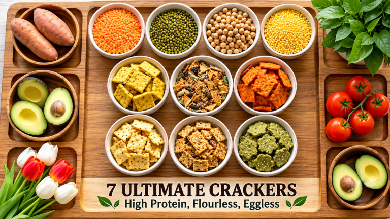 Red Lentil & Seed Flourless Crackers