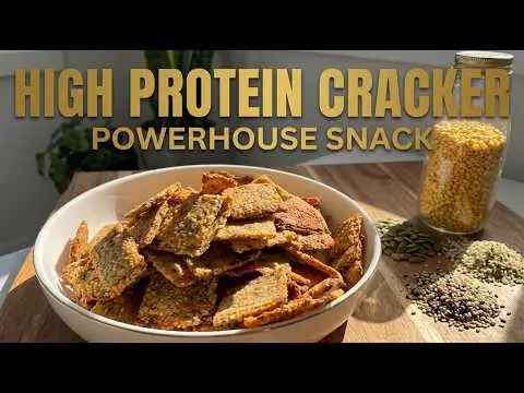 Flourless Mung Bean & Oat Crackers