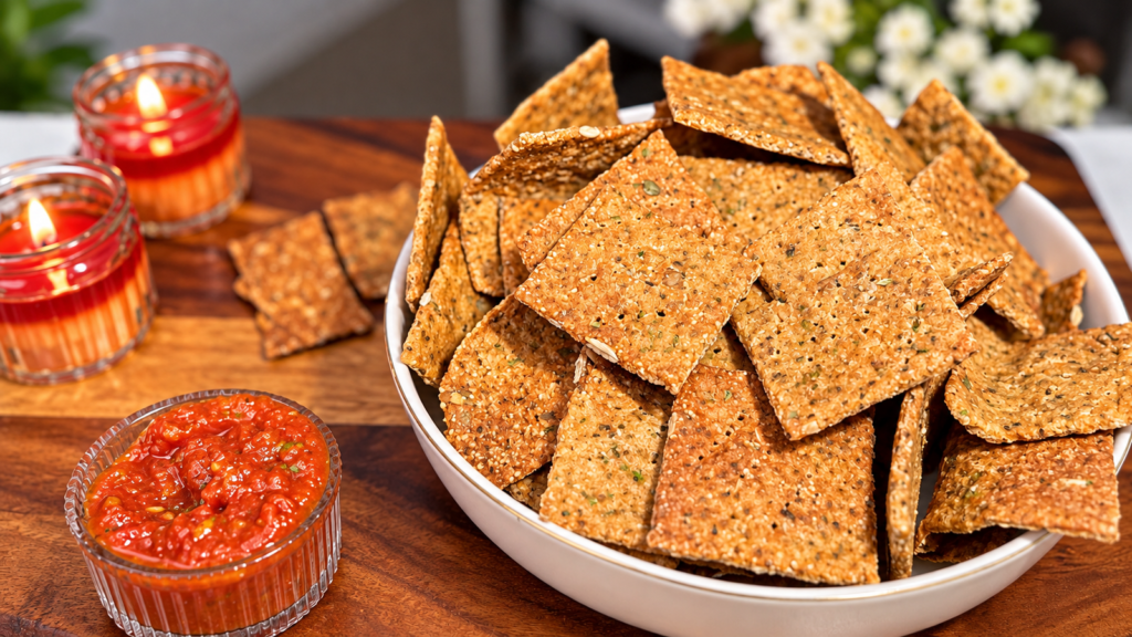 Foxtail Millet Red Lentil Crackers