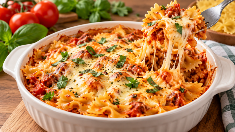 15-Minute Air Fryer Lasagna-Style Pasta