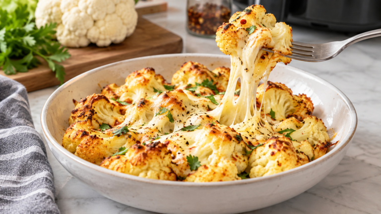 Airfried Cheesy Cauliflower